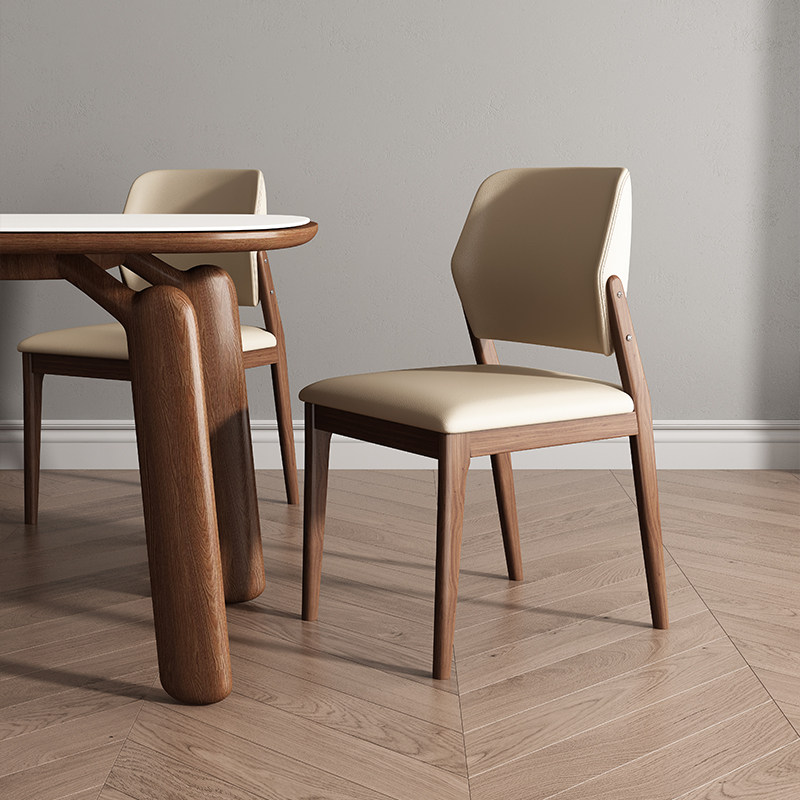 Retro Gaming Lounge - Modern Minimalist Dining Chairs Wooden Gaming