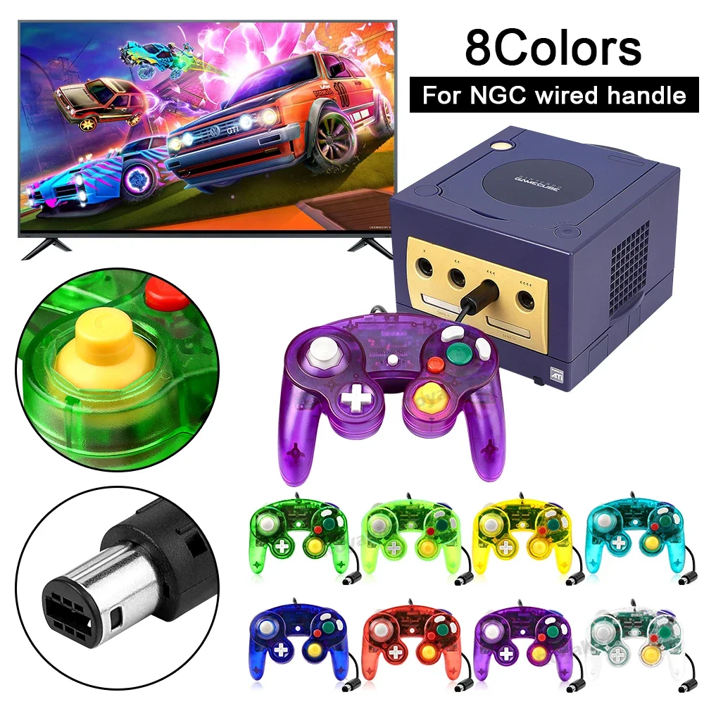 8 Colors Transparent For NGC W - Retro Gaming Joystick review and price