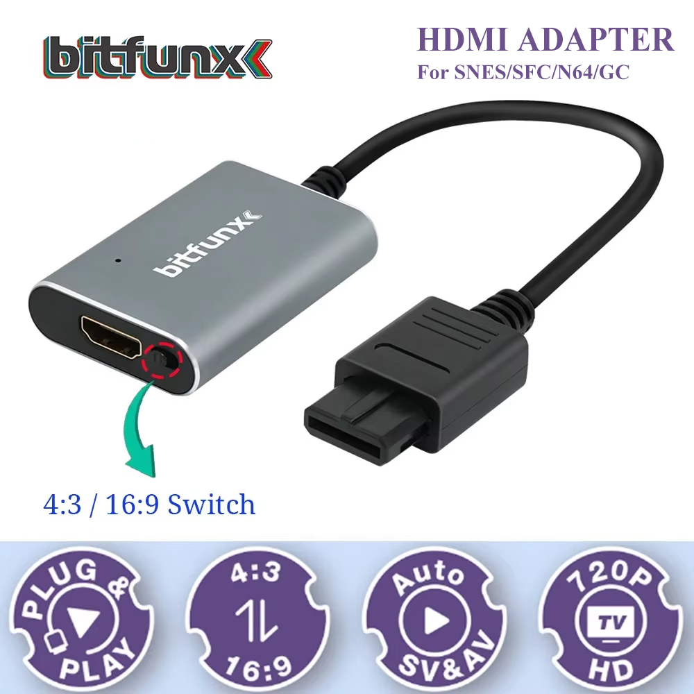Bitfunx 720P Svideo / AV To HD - Retro Gaming Os review and price