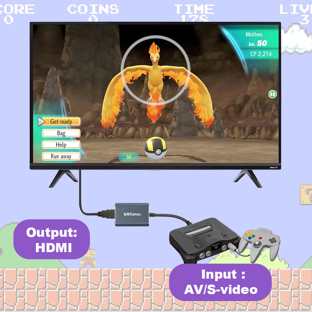 Bitfunx 720P Svideo / AV To HD - Retro Gaming Os review and price