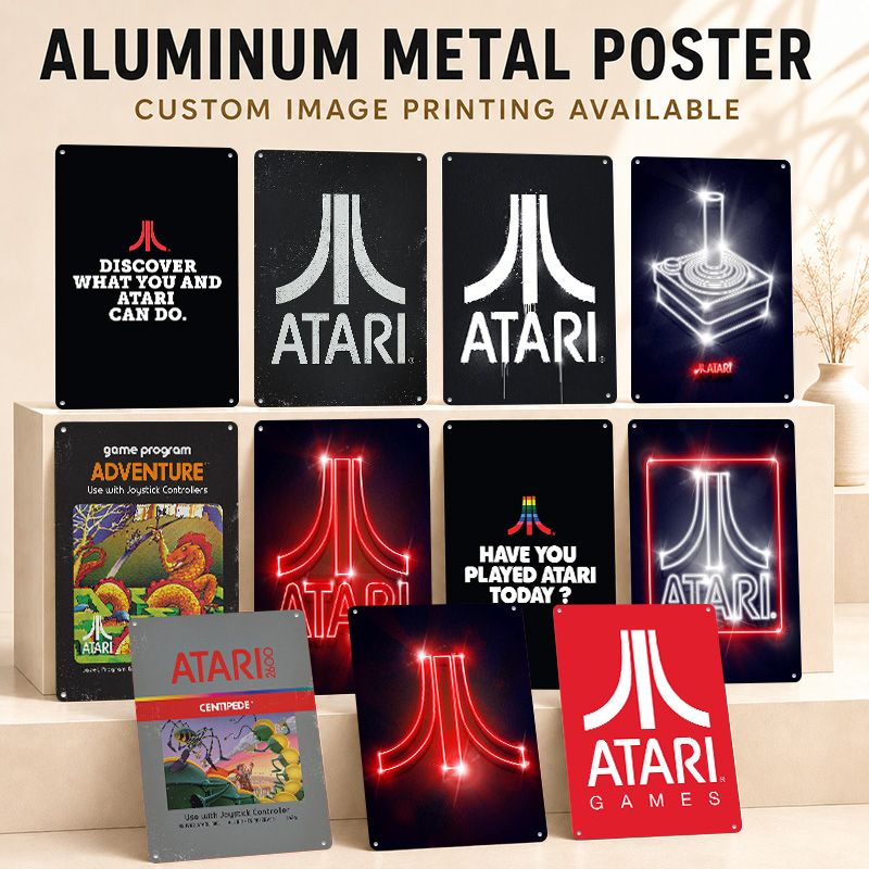 Atari Aluminum Posters Customi - Retro Gaming Lounge review and price