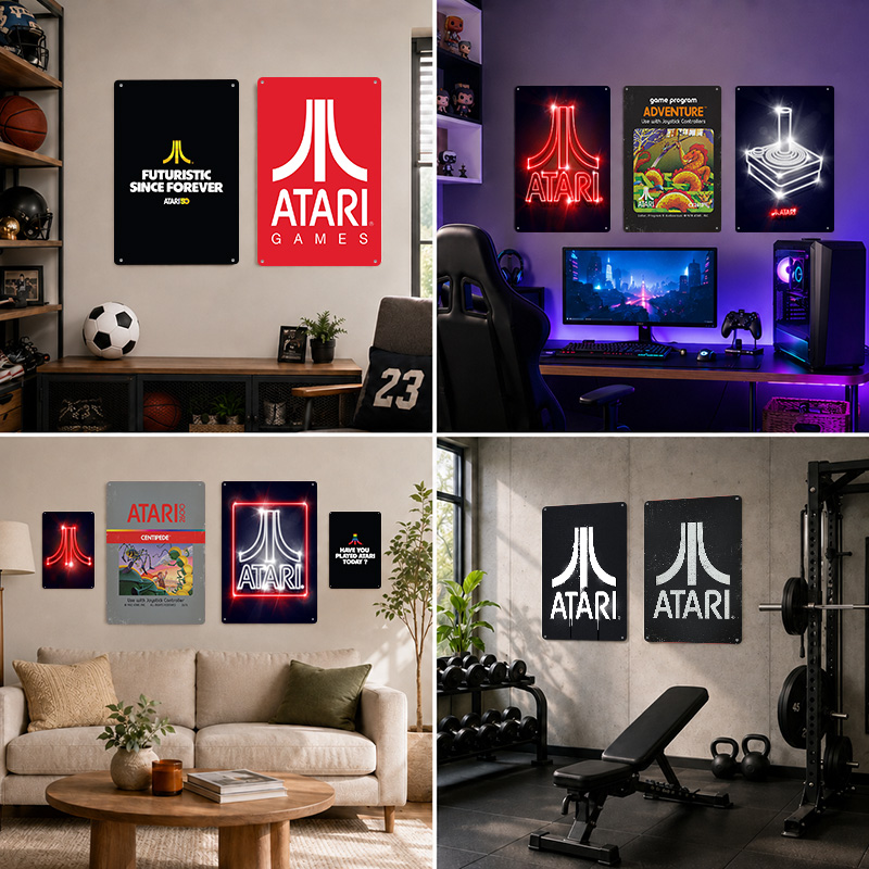 Atari Aluminum Posters Customi - Retro Gaming Lounge review and price