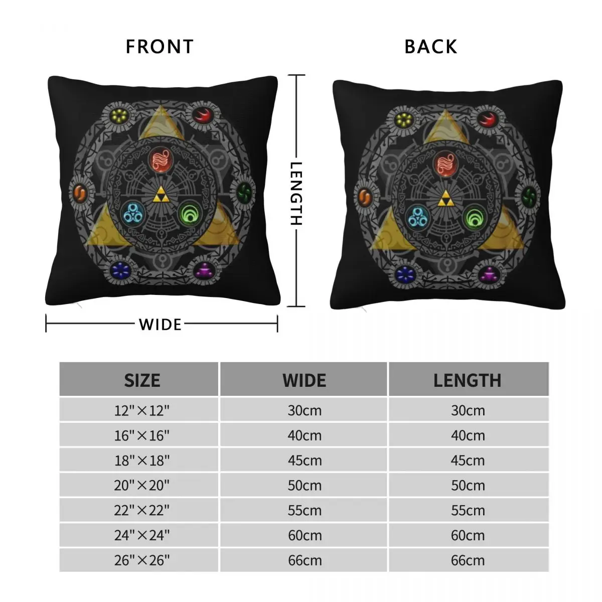 Pillow Cover Z-Zeldas Printed  - Retro Gaming Lounge review and price