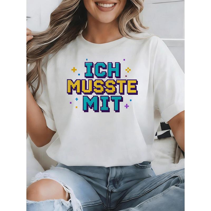 Ich Musste Mit German Meme T-S - Retro Gaming Font review and price