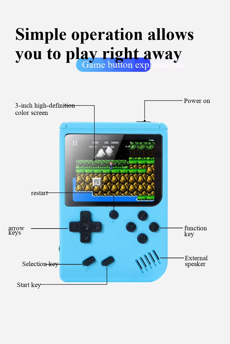 400 In 1 MINI Games Handheld G - Retro Gaming Os review and price