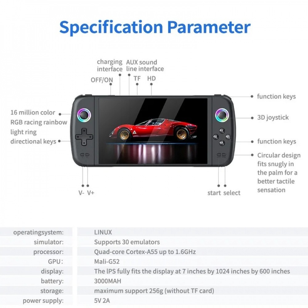 M27 7 Inch IPS Screen Handheld - Retro Gaming Joystick review and price