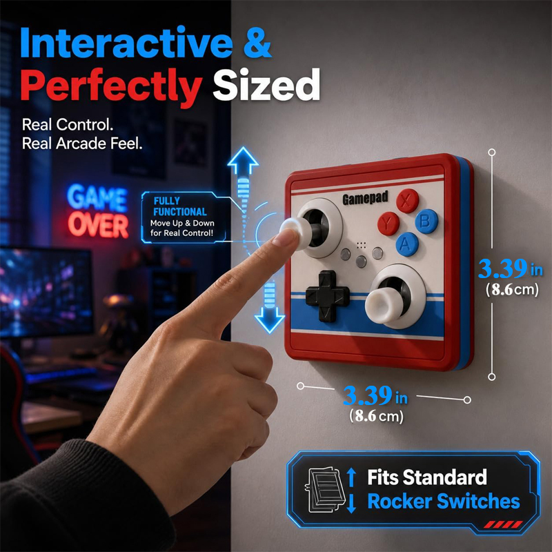 Drill-Free Light Switch Cover  - Retro Gaming Joystick review and price