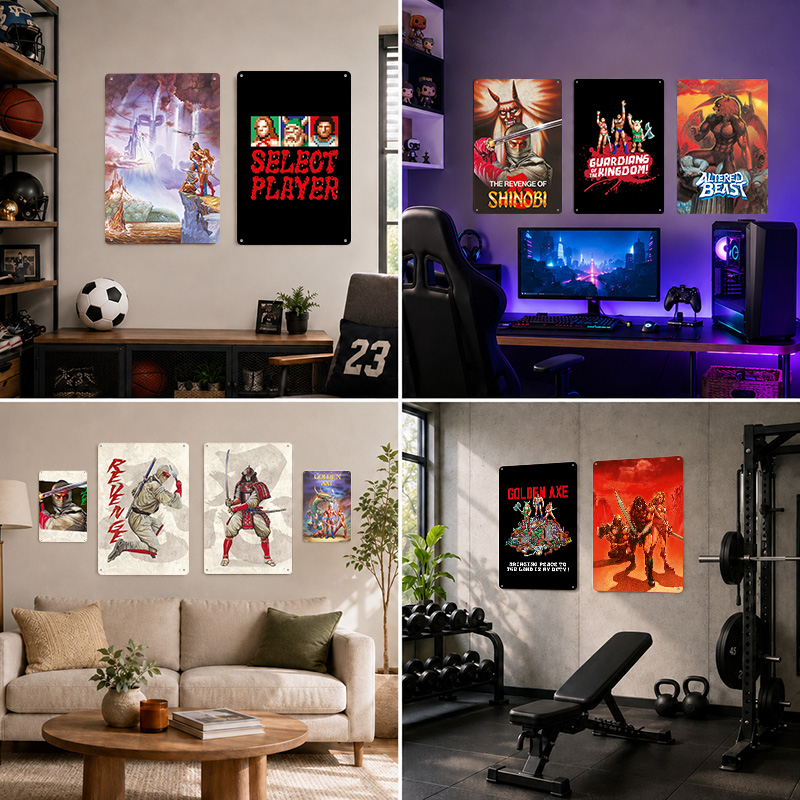 SEGA Collection Printed Poster - Retro Gaming Lounge review and price